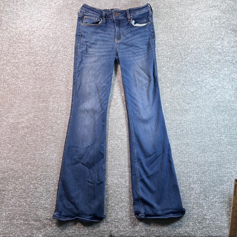 Hollister Mid-Rise Boot Advanced Stretch Jeans Womens 6S W28 S Blue Denim Petite